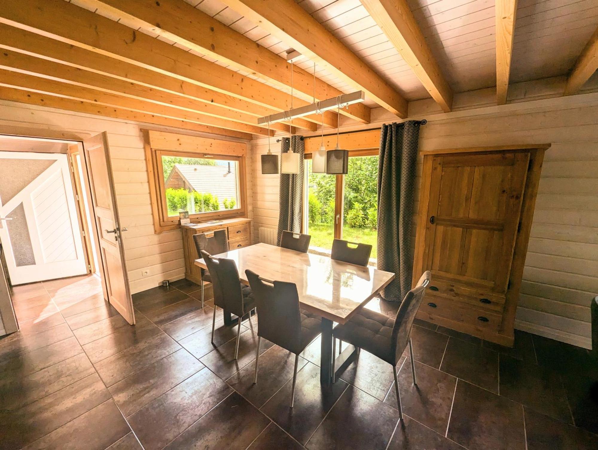 Chalet Sauna Jacuzzi 6 Personnes La Bresse Exterior foto