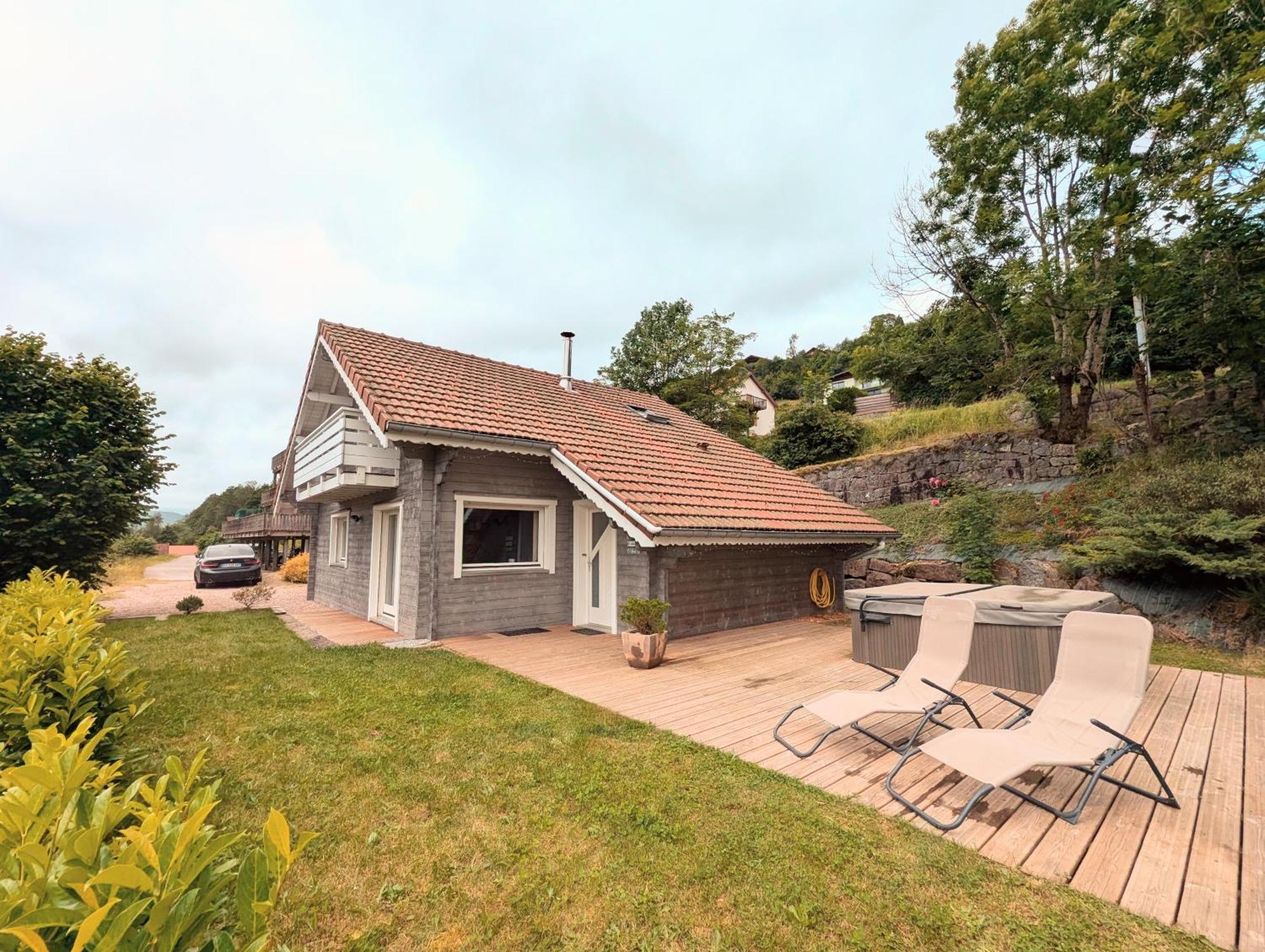Chalet Sauna Jacuzzi 6 Personnes La Bresse Exterior foto