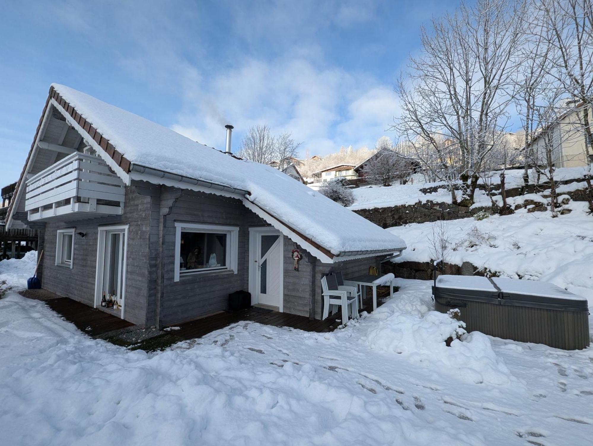 Chalet Sauna Jacuzzi 6 Personnes La Bresse Exterior foto